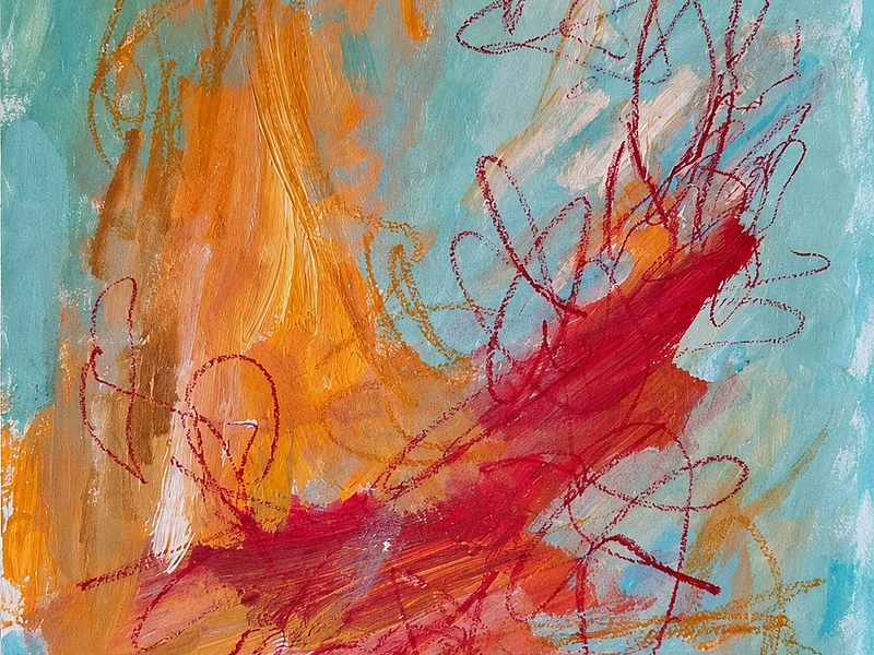Mixed media on paper